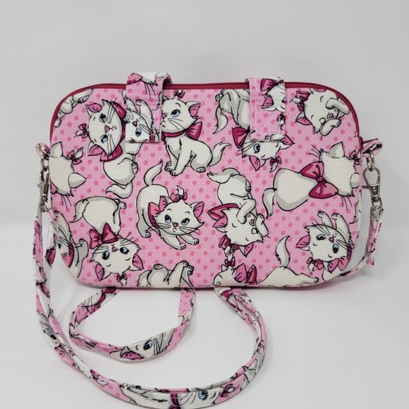 Handmade Custom Grab and Go Bag with Disney Marie Aristocats Fabric - Picture 4 of 12